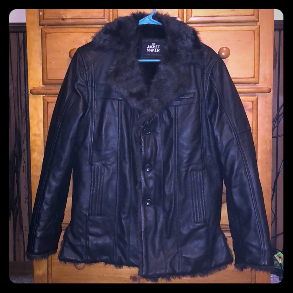 The Jacket Maker Size M black leather jacket